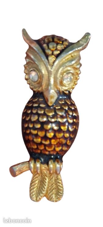 Broche Vintage Chouette (hibou) - Occasion