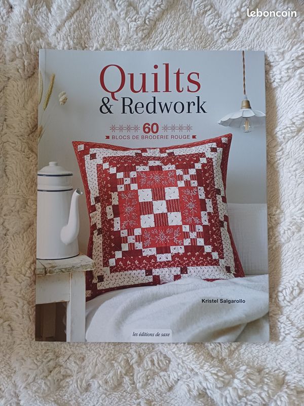Livre "Quilts & Redwork - 60 blocs de broderie rouge" (image 1)