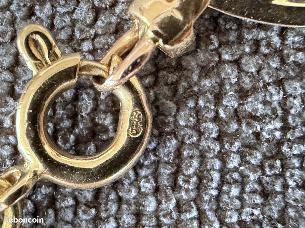Bracelet Maille Filigrané En Or 18 Carats (750/1000) - Poids 9,29g - Occasion Avec Poinçon Tête D'Aigle