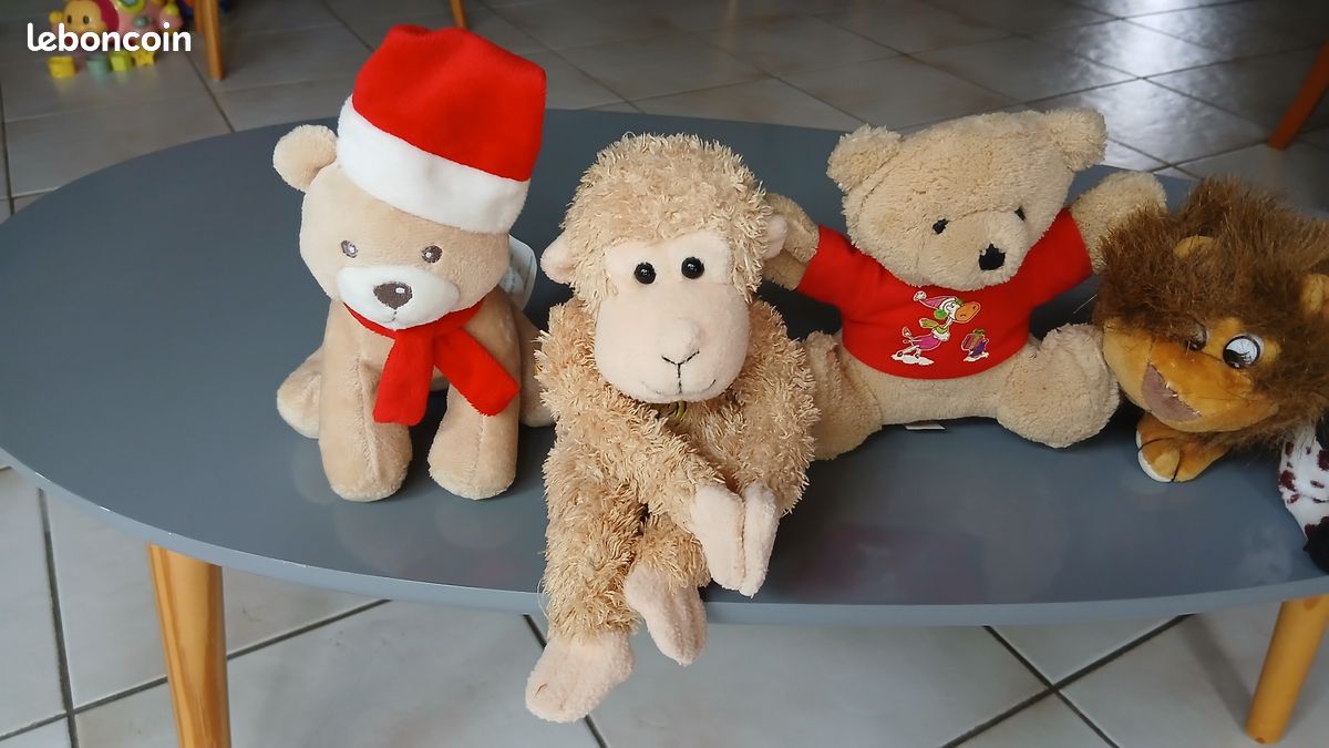 Lot de 5 peluches – 14, 16, 16, 17, 23 cm (image 2)
