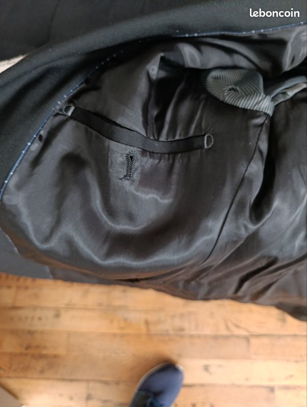 Veste costume noir brice (image 4)