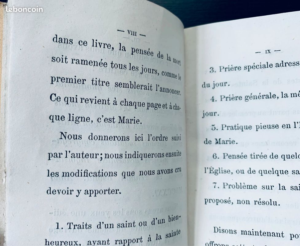 Livre religieux catholique de 1866 l’année de Marie (image 7)
