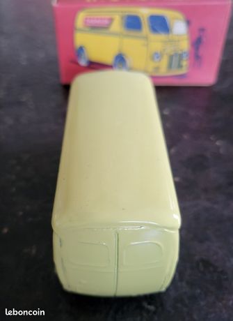 Miniature QUIRALU Peugeot D4A 1/43 Jaune - Ducretet Thomson, Neuf En Boîte (1992)