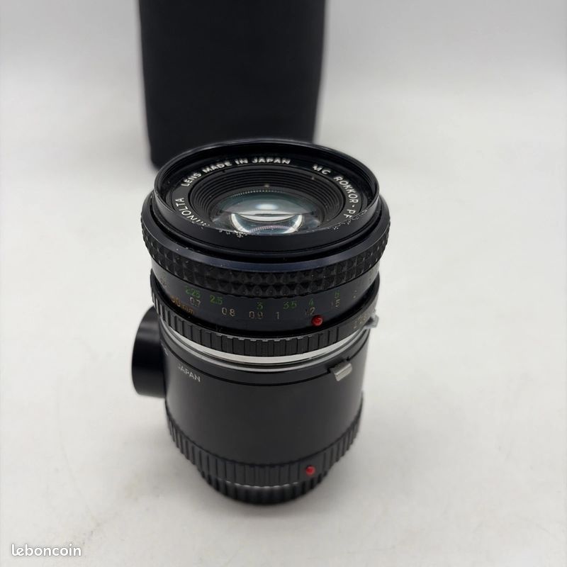 Lot D'objectifs Et Accessoires Minolta MD – Adaptateurs Pour Monture MC, SR, état Correct