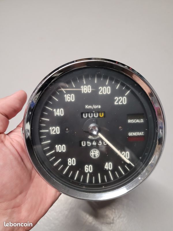 Compteur de vitesse Jaeger pour alfa bertone 1750, 1600, 1300 gt junior (image 1)