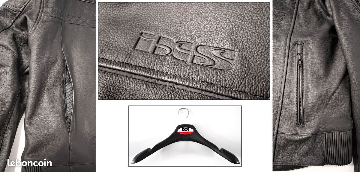 Blouson cuir moto IXS. T64. Neuf, jamais porté (image 3)