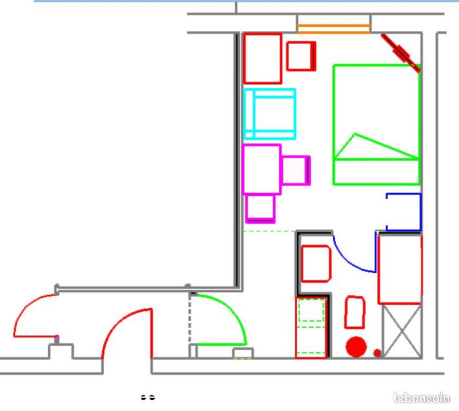 Appartement 1 pièce 18 m² · à Bayonne · 18 m² · 420 €/mois