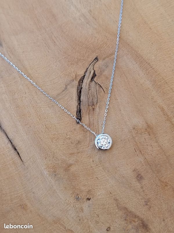 MYSTIC JEWELS By Dalia Chaîne Argent 925 Rhodiée 1mm - Collier Femme 40/45/50cm