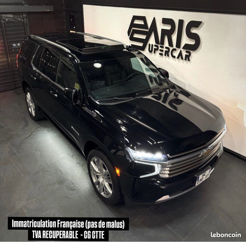 CHEVROLET TAHOE 6.2 V8 420 HIGH COUNTRY CTTE ETHANOL 1ère MAIN FRANÇAIS TVA RÉCUPÉRABLE / LOA POSSIBLE (image 2)