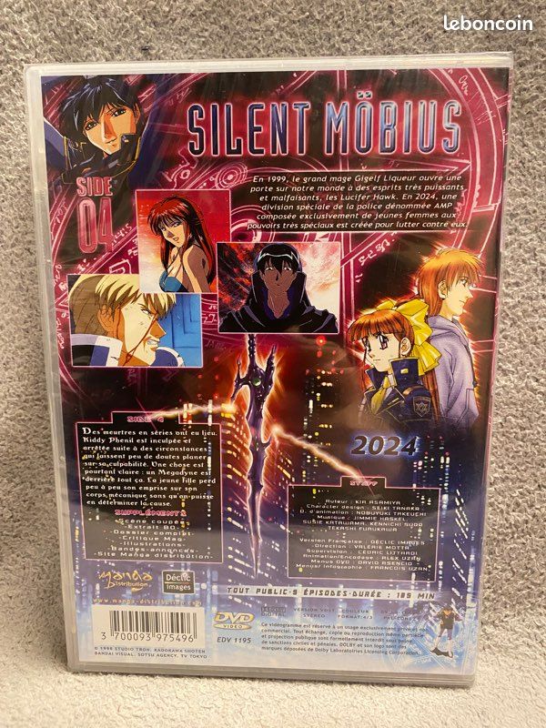 Manga Silence mobius 1–3-4-5 dvd neuf soublister (image 8)
