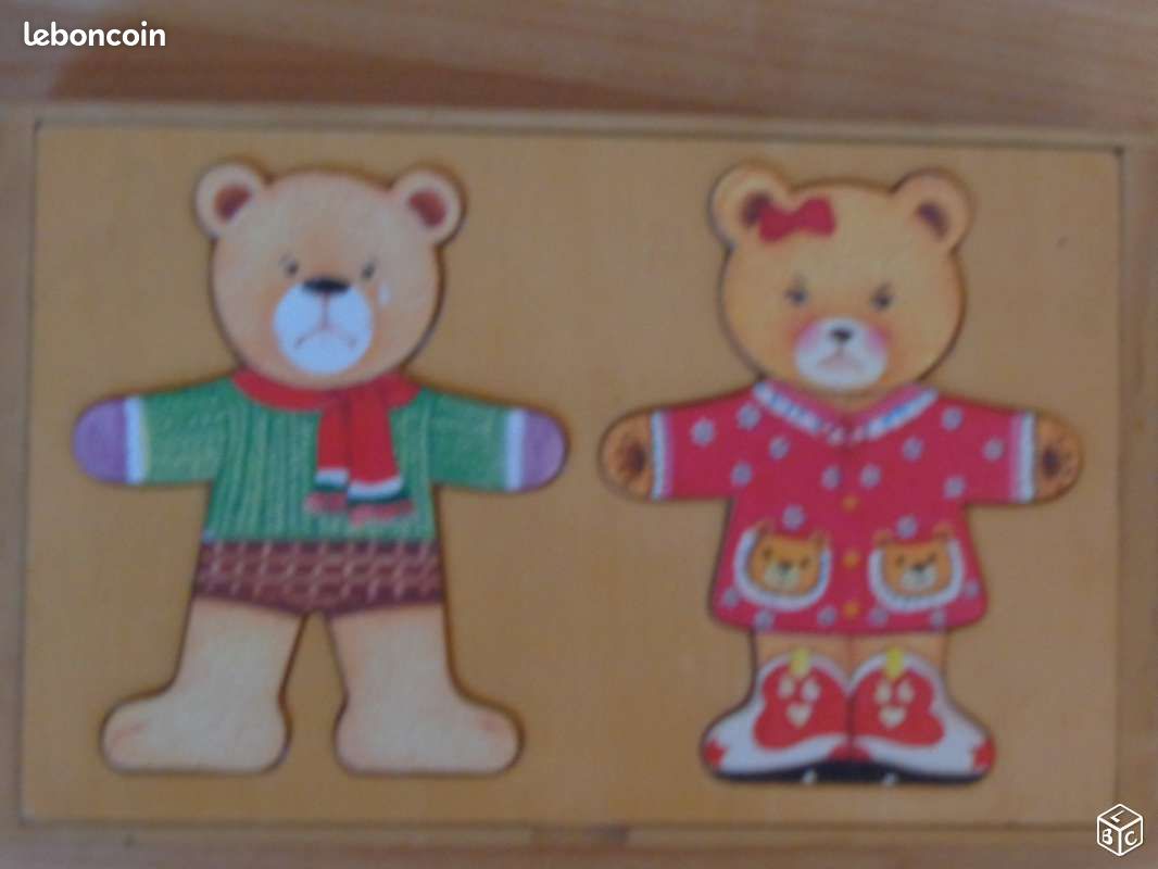 Puzzle en bois Ours (image 1)