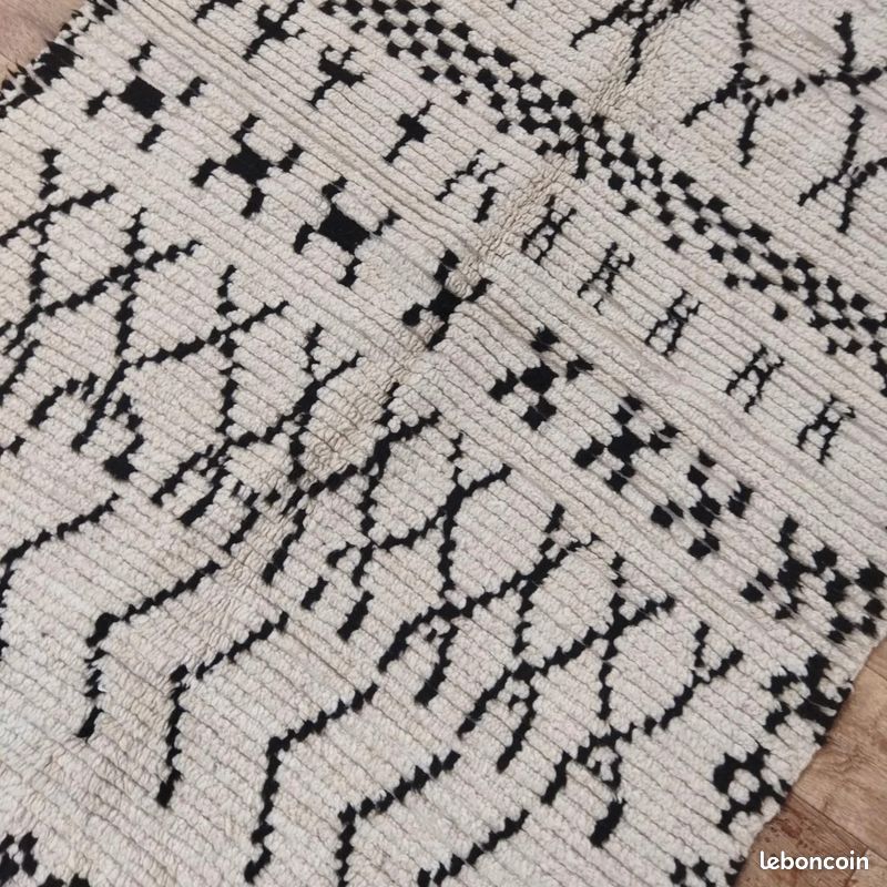 Tapis berbère en laine naturelle – 175 × 125 cm (image 6)