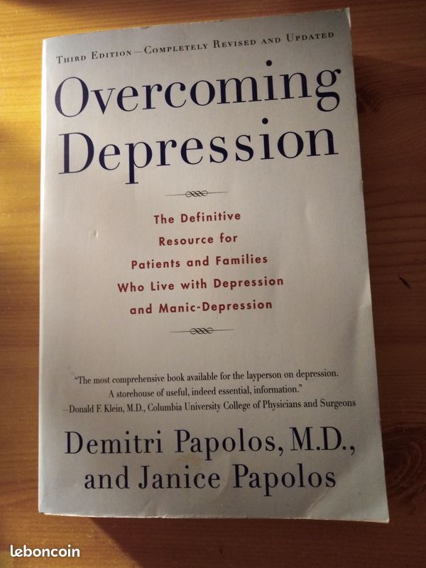 Livre de psychologie sur la dépression en anglais (image 1)