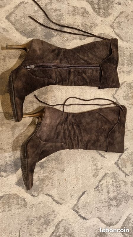 Bottes talon en daim (image 2)