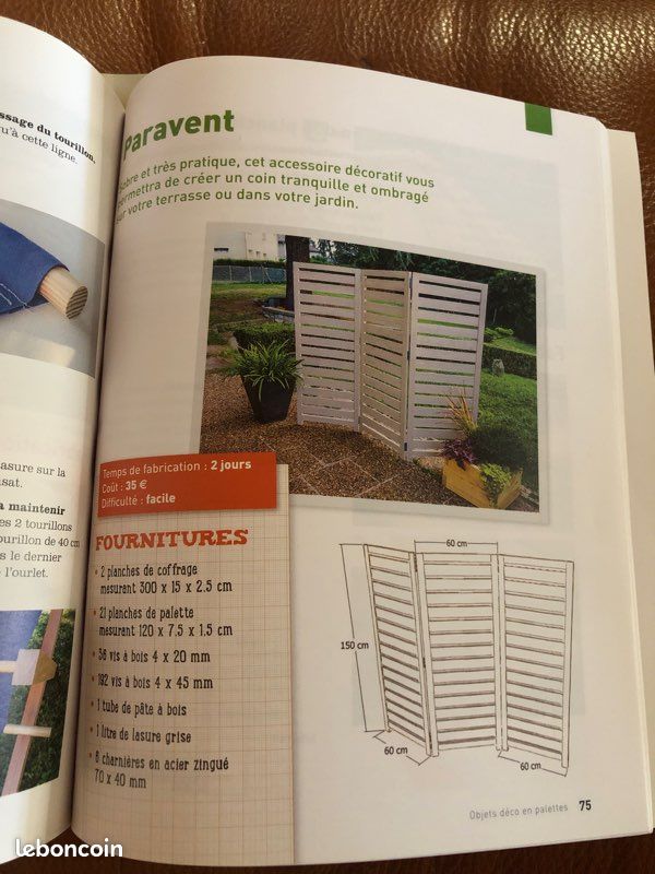 Livre: à faire vous même, Objets déco et Palettes (image 9)