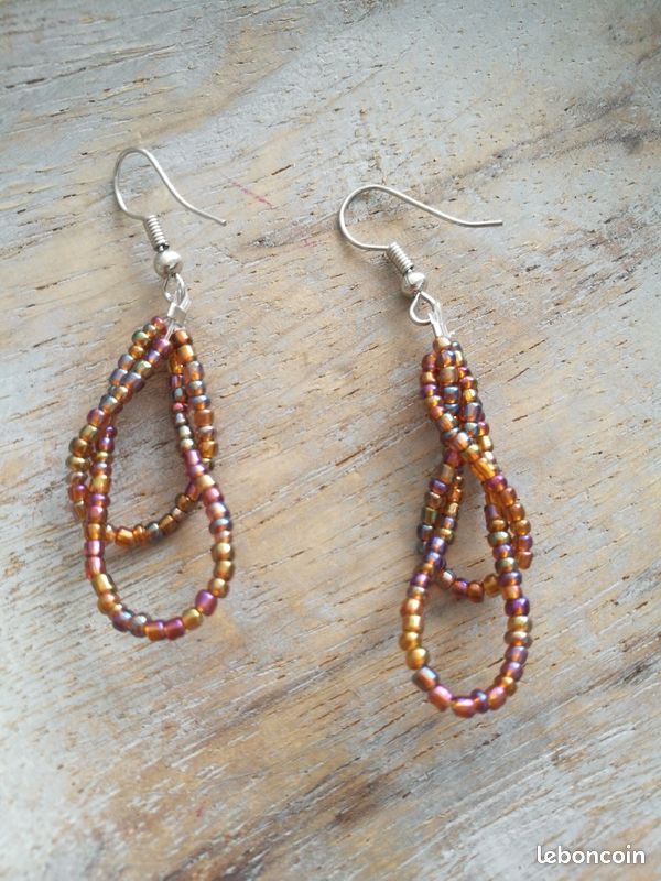 Boucles d'oreilles irisées - anges78 - 2 (image 2)