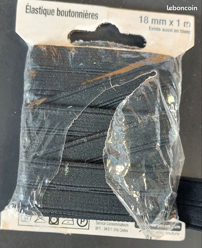 Élastique boutonnière (créa pecam) (image 1)