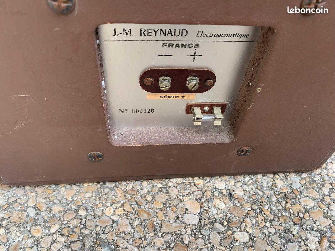 Paire d'enceinte baffle haut-parleur hifi vintage JMR Jean Marie Reynaud Saltarelle Série 2 (image 6)