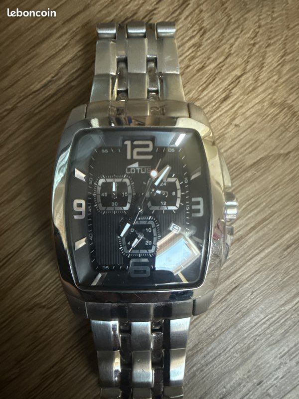 Montre homme Lotus – look acier, chronographe, pile à changer - Main Image