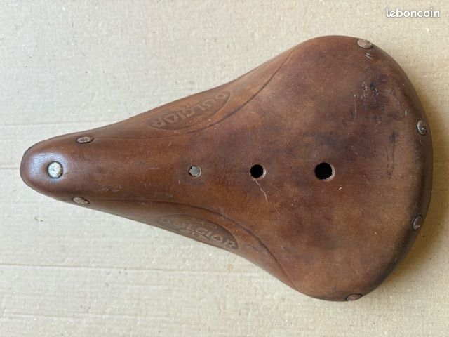 Selle De Vélo Cuir Vintage JEADUM - Original Française - Vélo Cyclotourisme