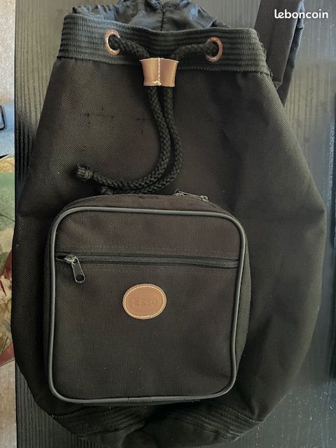 Sac à dos en cuir vintage noir - Éternel Vintage