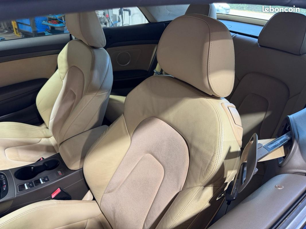 AUDI A5 FACELIFT CABRIOLET 2.0 TFSI 211 S LINE MULTITRONIC 211Ch CONFIGURATION RARE SONO B&O SIEGES CHAUFFANTS CLIM AUTO BI ZONE TELEPHONE AUDIO BT Garantie 12 mois (image 30)