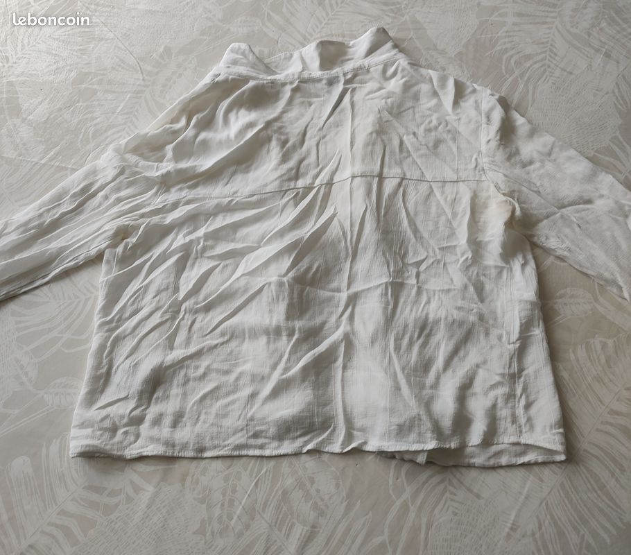 Chemisier Zara blanc S (image 4)