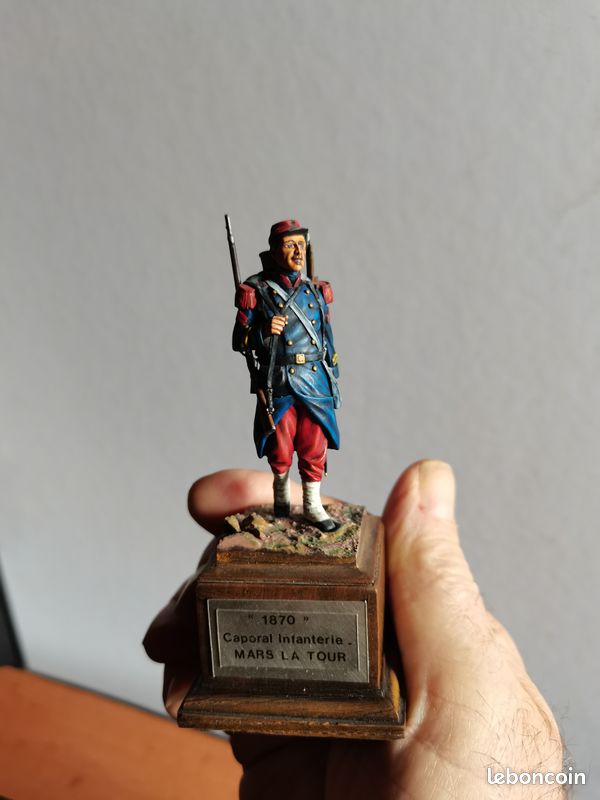 Figurine 65 Mm Peinte - Lancier Ulhan (Guerre 1870) - Fabrication Française