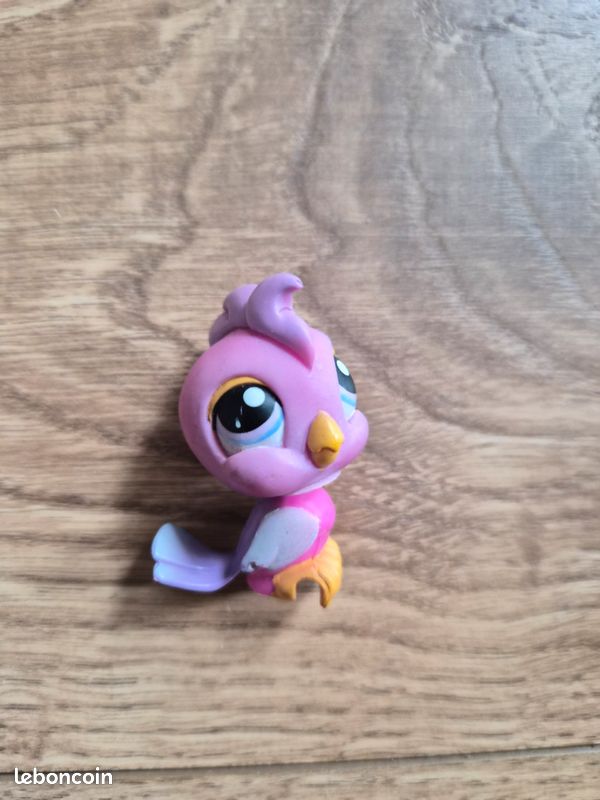 Figurine Littlest Pet Shop Hasbro Cacatoès Numéro 1219 - Occasion - Univers De Collection