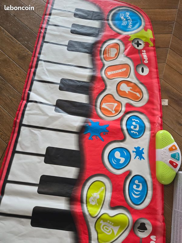 Tapis De Piano Bébé Musical – Jouet Éducatif Interactif – 5 Modes – Clavier Tactile – Apprentissage Précoce