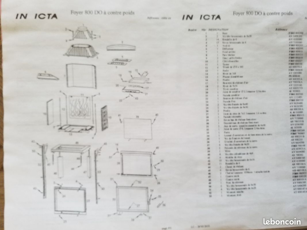 Insert fonte 800 porte relevable, 14 Kw INVICTA (image 7)