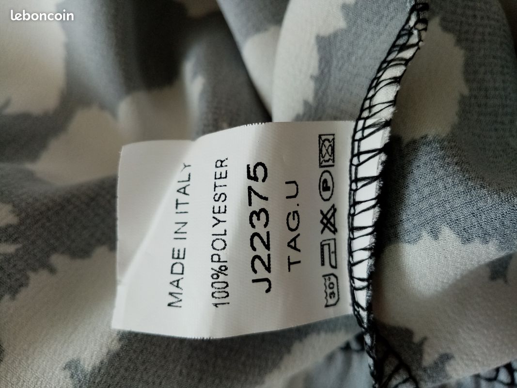 Robe blanche et noire (image 6)