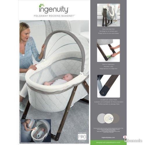 Berceau Cododo Lit Bébé en Bois Carrington Ingenuity Complet (image 4)