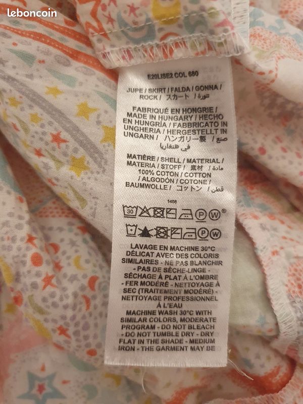 Jupe BONPOINT T.10a très bon état, 100% coton, légère et superbe Vendue 25e achetée 80e (image 5)