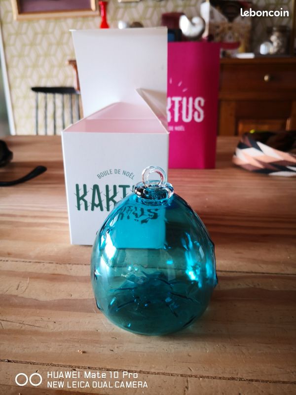 Boule De Noël Meisenthal Kaktus 2024 - Verre Soufflé Main, Vert