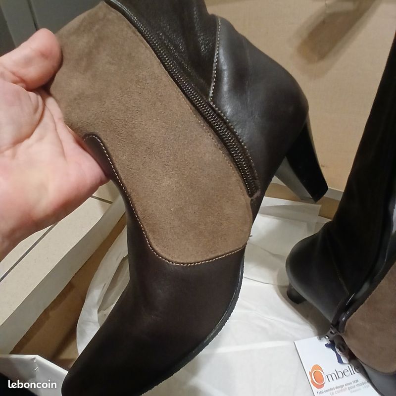 Botte Ombelle T36 neuf cuir made in france (image 4)