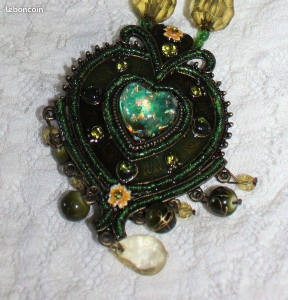 Superbe Pendentif Cœur Vintage - Argenté - Sans Marque - élégance Rétro