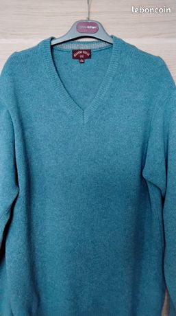 Bleu roi | Pull essentiel en coton à col zippé - Homme | FR