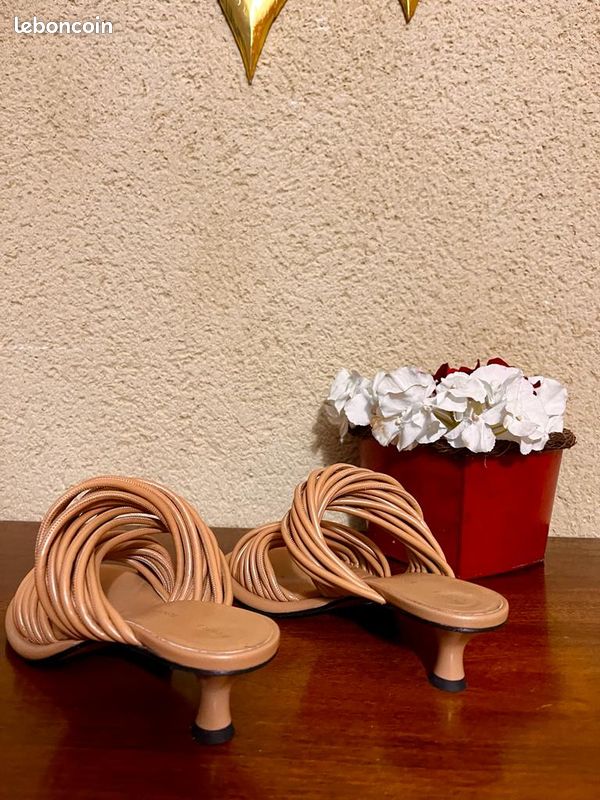 Proenza Schouler - Pipe Rolo Sandal, amber (image 1)