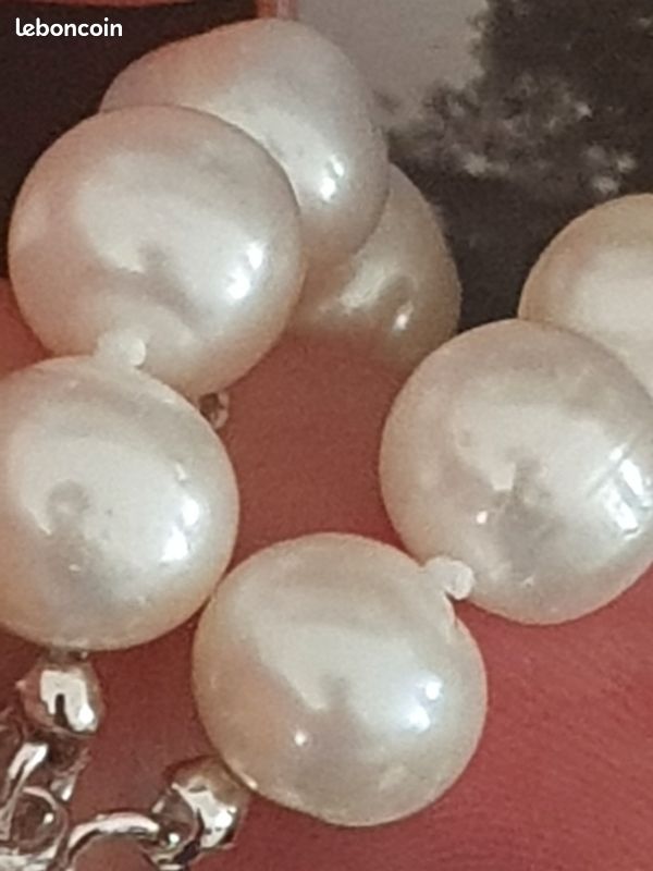 Collier Et Boucles D'oreilles Jackie Kennedy En Perles De Culture Et Argent