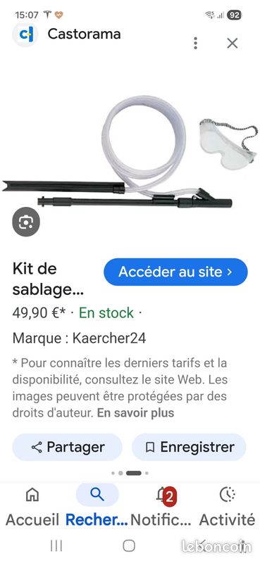Kit de sablage karcher (image 1)