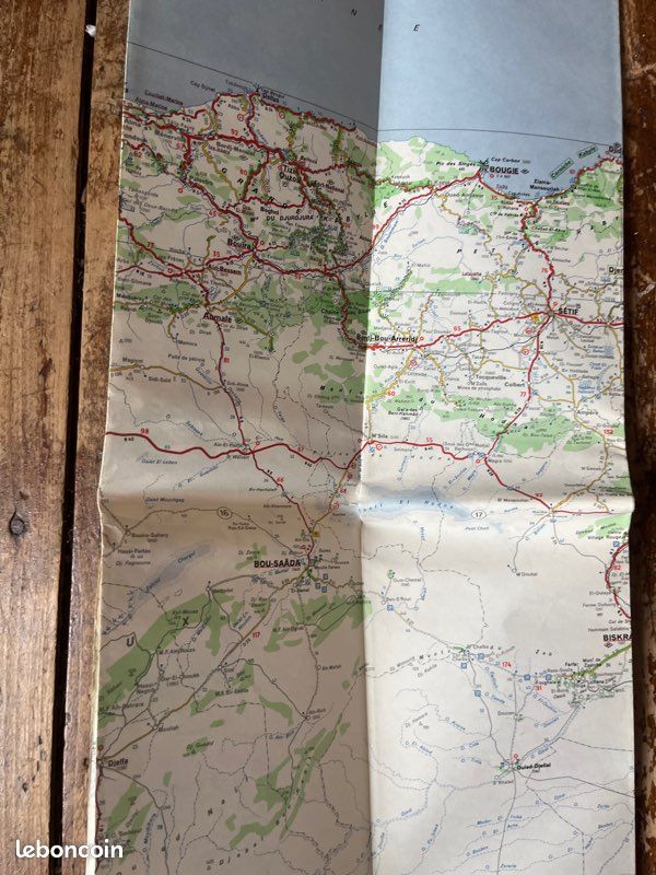 Carte routière Michelin ancienne 173 Algérie Tunisie (image 7)