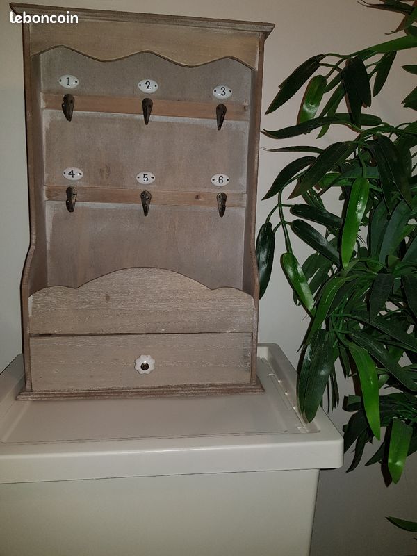 Boîte à clefs et à lettres bois gris Maison du Monde (image 5)