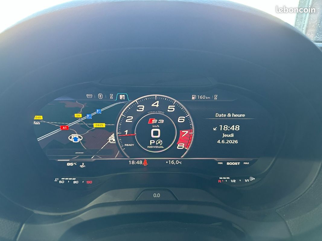 AUDI S3 SPORTBACK 8v2 2.0 TFSI 310ch S tronic 7 Quattro/ Toit ouvrant / Sièges RS /4 pneus neufs/Historique d'entreti (image 12)