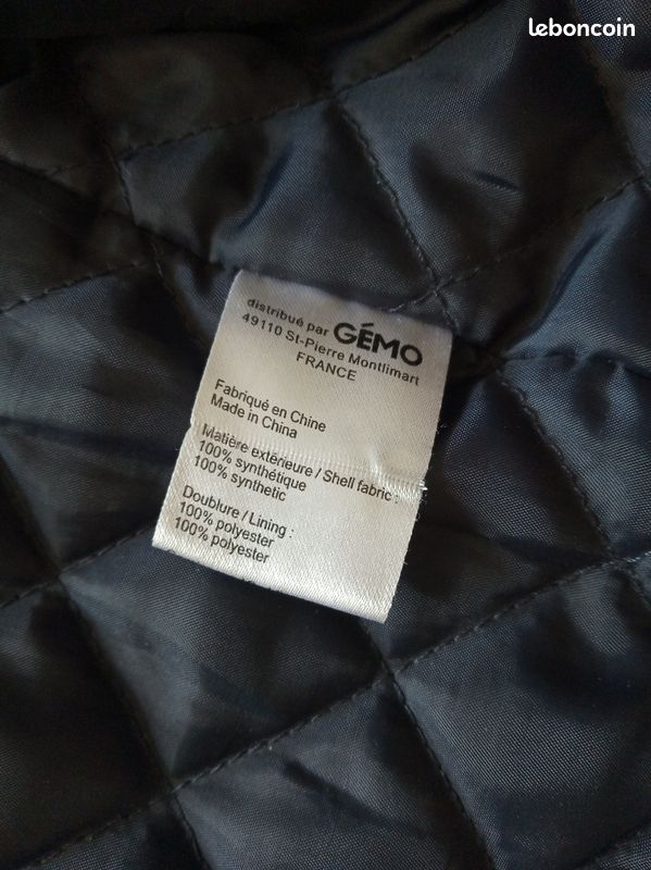Veste garçon imitation Gémo cuir 12 ans (image 4)