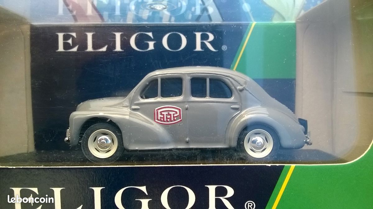 Miniature Renault 4 CV Tôlée Poste 1/43 Par Eligor - Occasion - Véhicule Commercial