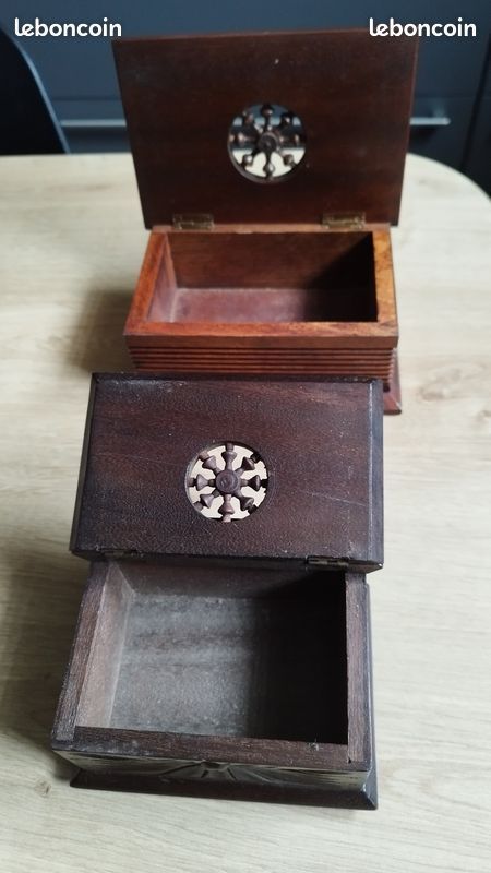 Lot De 8 Meubles Miniatures Marron Foncé Pour Cuisine Et Salle à Manger – Kit Vintage En Boîte (occasion)