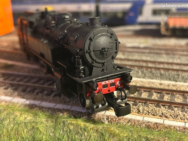 ROCO HO LOCOMOTIVE TENDER VAPEUR 141 TA 670 METZ TRAIN