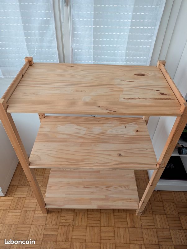 Étagère complète IKEA IVAR - Bois Massif (124 x 89 x 50 cm) (image 2)