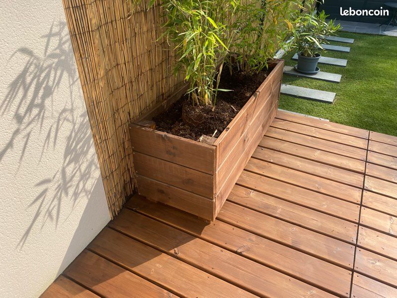 TOTAL WOOD 2012 Jardinière Rectangulaire en Bois Jardin | FindTheDeal